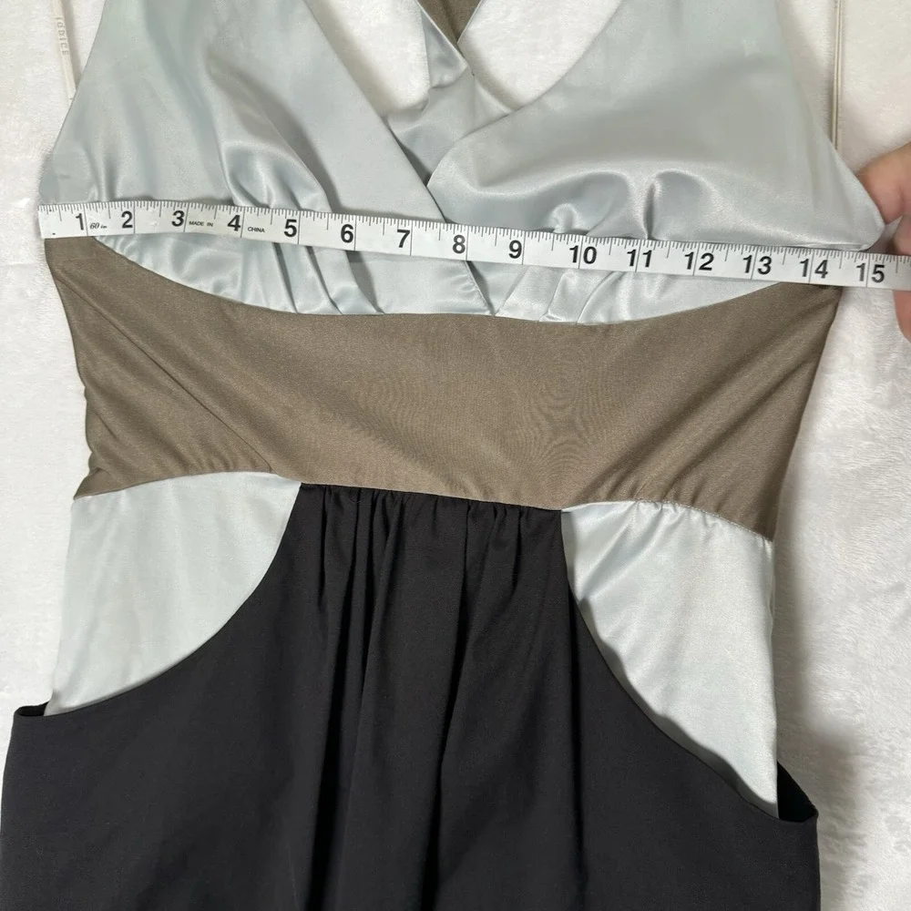 Saks 5th Avenue Iodice‎ Mini Dress Size XS Racerback Colorblock Sexy Party